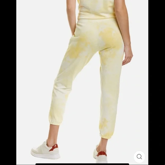 Grey State Cotton Yellow Tie-Dye Joggers size large - Picture 2 of 16